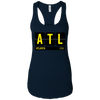 Image of ATL Atlanta Georgia USA Travel Souvenir Long Sleeve (Yellow)