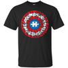 Image of Autism Awareness Shirts Captain Autism Puzzle Shield T-Shirt
