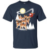 Image of Akita Dog Merry Christmas T Shirt