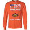 Image of American By Birth Proudly Raised In Pennsylvania Flag Shirt