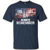 Image of Always Remember 9/11 Memorial USA Flag Patriot Day Tee