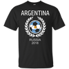 Image of Argentina Soccer Team Russia 2018 T Shirt Football Fan