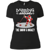 Image of Santa Dabbing Around The Snow & Playing Hockey Fun Shirt