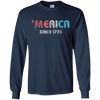 Image of 'Merica Since 1776 Shirt | Cool Retro USA Tshirt for July 4