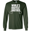 Image of Adult World's Okayest Brother Funny Siblings tee for Brother