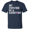 Image of Alzheimer's Awareness Shirt For Stepfather Purple Ribbon Tee