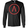 Image of Grèce antique Spartan Lambda T-shirt en détresse