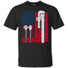 Image of American Flag Plumber Wrench T-Shirt