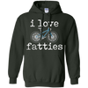 Image of "I Love Fatties" Fat Tire Mountain Style Bikes T-Shirt
