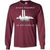 Image of Always Remember Twin Tower Never Forgive T-shirt Sept 11th