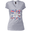 Image of All American Girl Cute Patriotic 4th Of July T-Shirt
