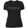 Image of "Boobs" written in contracted Braille t-shirt funny tshirt