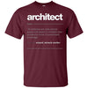 Image of T Shirt de définition d’architecte - Tee-shirt cadeau d’emploi drôle