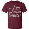 Image of AVEC JESUS A SA HEART & GOLF CLUB HANDS SHE IS T-shirt