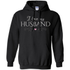 Image of "I love my husband" - romantic wife Valentine's gift t-shirt