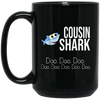 Image of "Cousin Shark" Baby Mommy Daddy Matching Family Shark Shirt