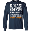 Image of 10th Birthday Gift T Shirt 10 Years Old Being Awesome Tee