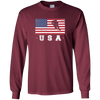 Image of American USA Flag Ice Hockey T-Shirt Patriotic Sports Gift