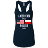 Image of American Born Polish Roots LS T-Shirt Poland USA Flag