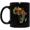 Image of African pride traditional ethnic pattern Africa map t-shirt