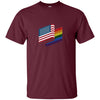 Image of American Gay Flag Shirt, LGBT America Pride, 4th of July Tee