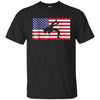 Image of American Wrestling Patriotic T-Shirt with the USA Flag