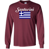 Image of SANTORINI T Shirt Cool Greek Flag Island On The Aegean Sea