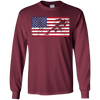 Image of American Flag Runner Sprinter USA Patriotic T-Shirt Sport