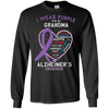 Image of Alzheimer Support Shirt Awareness Month Purple Grandma