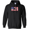 Image of American Wrestling Patriotic T-Shirt with the USA Flag