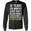 Image of 10th Birthday Gift T Shirt 10 Years Old Being Awesome Tee