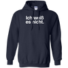 Image of "Ich Weiss Es Nicht" Funny German Teacher Student Shirt