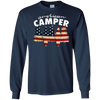 Image of American Camper U.S. Flag Patriotic Camping T Shirt