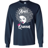 Image of Aries Zodiac Birthday Afro Gift T-Shirt for Black Women