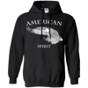 Image of AMERICAN Spirit Bald Eagle Long Sleeve T-shirt B & W Art