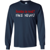 Image of Santa Fake News T-Shirt Trump Joke Funny Christmas Gift