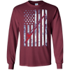 Image of American Flag Patriotic Fishing T shirt