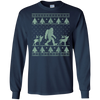 Image of Bigfoot Ugly Christmas Sweater T-Shirt, Funny Sasquatch Gift