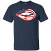 Image of American USA Flag Lips - Independence Day 4th July Shirt