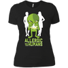 Image of Allergic To Humans Funny Alien Galaxy Space Abduction Shirt