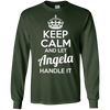 Image of Angela T-Shirt Gardez votre calme et laissez Angela Gérer