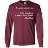 Image of A Poem About Me - I Hate Everyone I Wish I Was Drunk The End