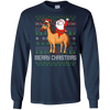 Image of Santa Riding Horse Merry Xmas Gift Tshirt