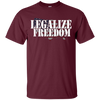 Image of American Flag Legalize Freedom T-Shirt