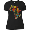 Image of African pride traditional ethnic pattern Africa map t-shirt