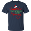 Image of Santas Promoting Me To Mommy Mom Christmas Maternity T-Shirt