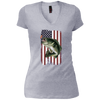 Image of American Flag Patriotic Bass Fishing Shirt for Men Women
