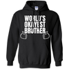 Image of Adult World's Okayest Brother Funny Siblings tee for Brother