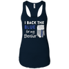 Image of "I Back The Blue For My Brother" Thin Blue Line Flag T Shirt