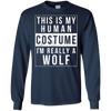 Image of Wolf Halloween Costume Shirt Funny Easy for Kids Men Women